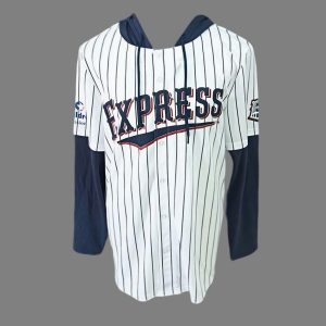 2025 Round Rock Express Pinstripe Jersey Hoodie Giveaway 1 2025 Round Rock Express Pinstripe Jersey Hoodie Giveaway
