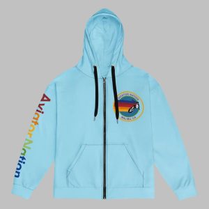 Adam Sandler Oscars Outfit 2025 Blue Zip Hoodie