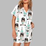 Audrey Hepburn Tiffany's Champagne Pajama Set