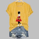 Black Girl In Red Dress Art Print V-neck T-Shirt