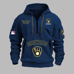 Brewers EST 1969 Quarter Zip Hoodie