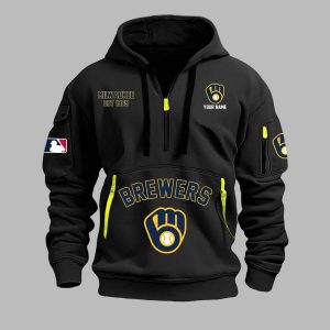 Brewers EST 1969 Quarter Zip Hoodie
