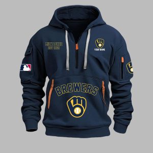 Brewers EST 1969 Quarter Zip Hoodie