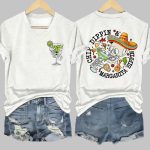 Cinco De Mayo Chip Dippin Margarita Sippin Print T-Shirt