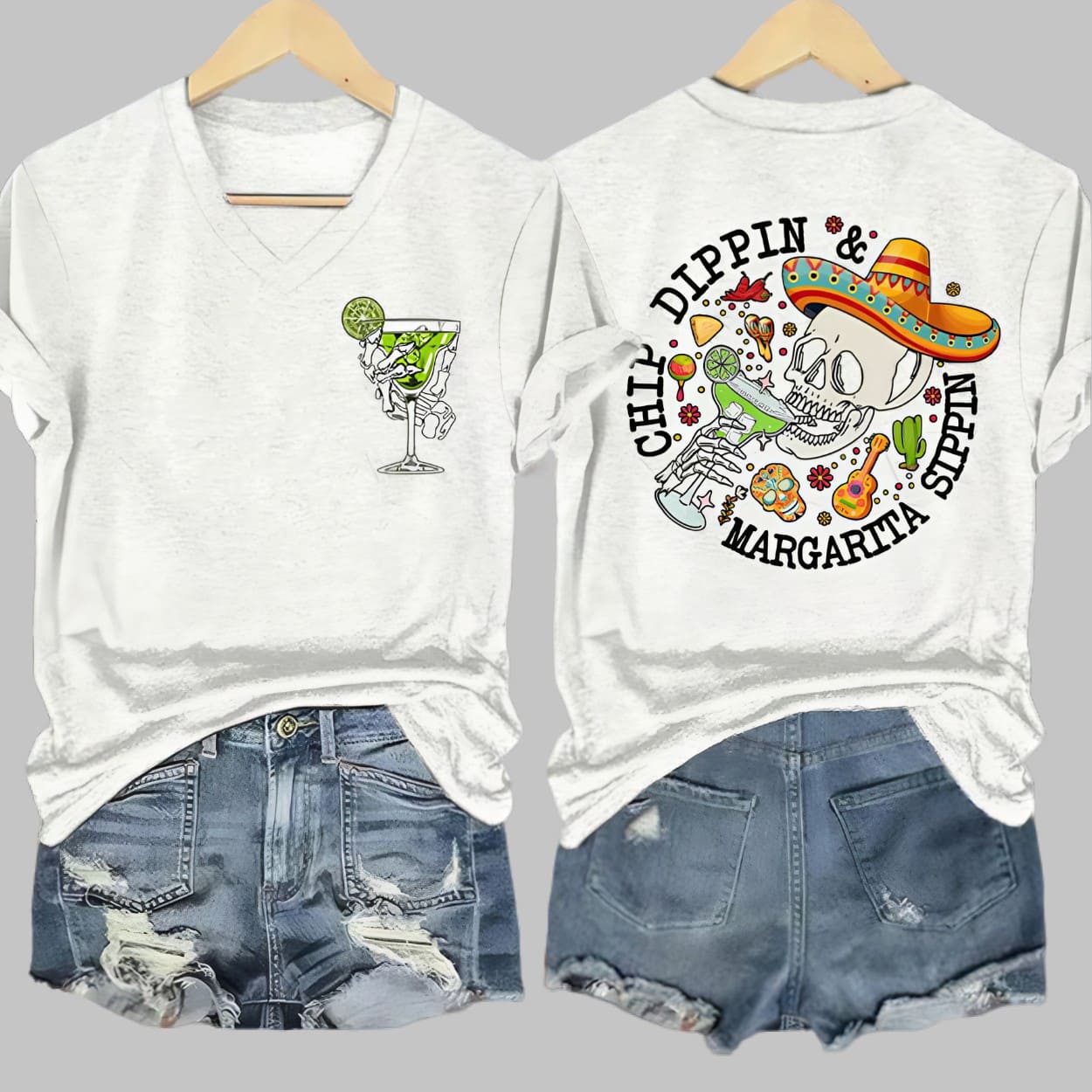 Cinco De Mayo Chip Dippin Margarita Sippin Print T Shirt Cinco De Mayo Chip Dippin Margarita Sippin Print T Shirt