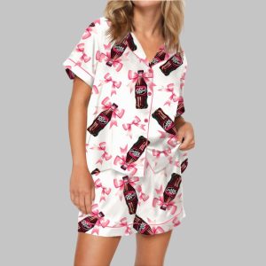 Coquette Pepper Drink Satin Pajama Set