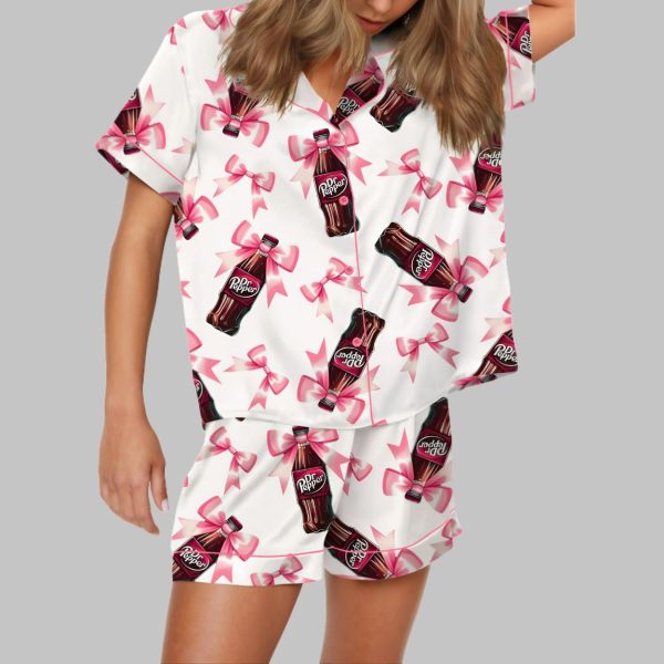 Coquette Pepper Drink Satin Pajama Set