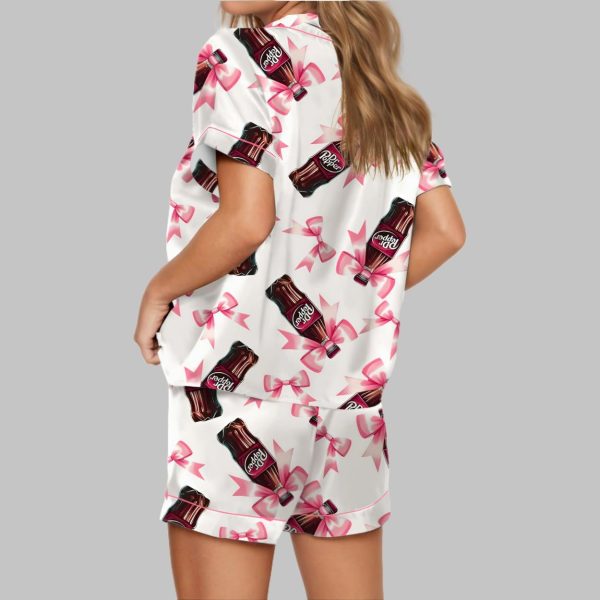 Coquette Pepper Drink Satin Pajama Set