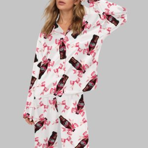 Coquette Pepper Drink Satin Pajama Set