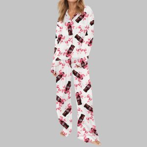 Coquette Pepper Drink Satin Pajama Set
