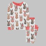 Cozy Vintage Bunny Pajama Set