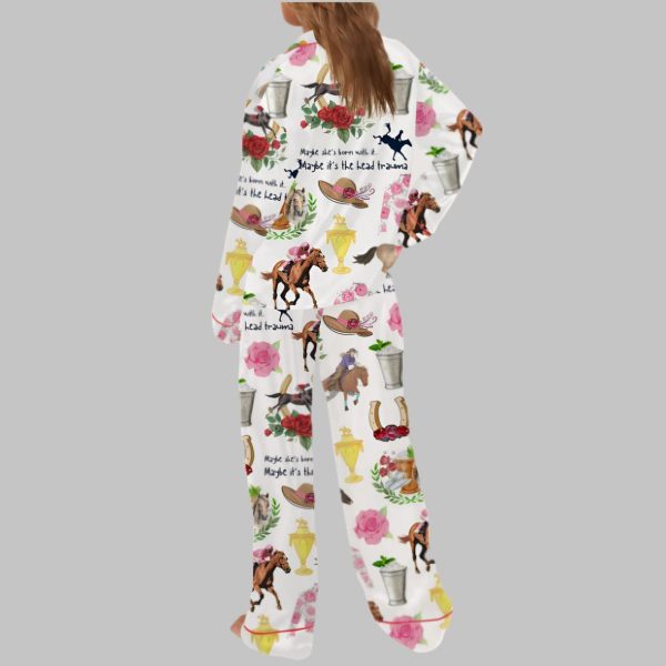 Derby Day Party Satin Pajama Set