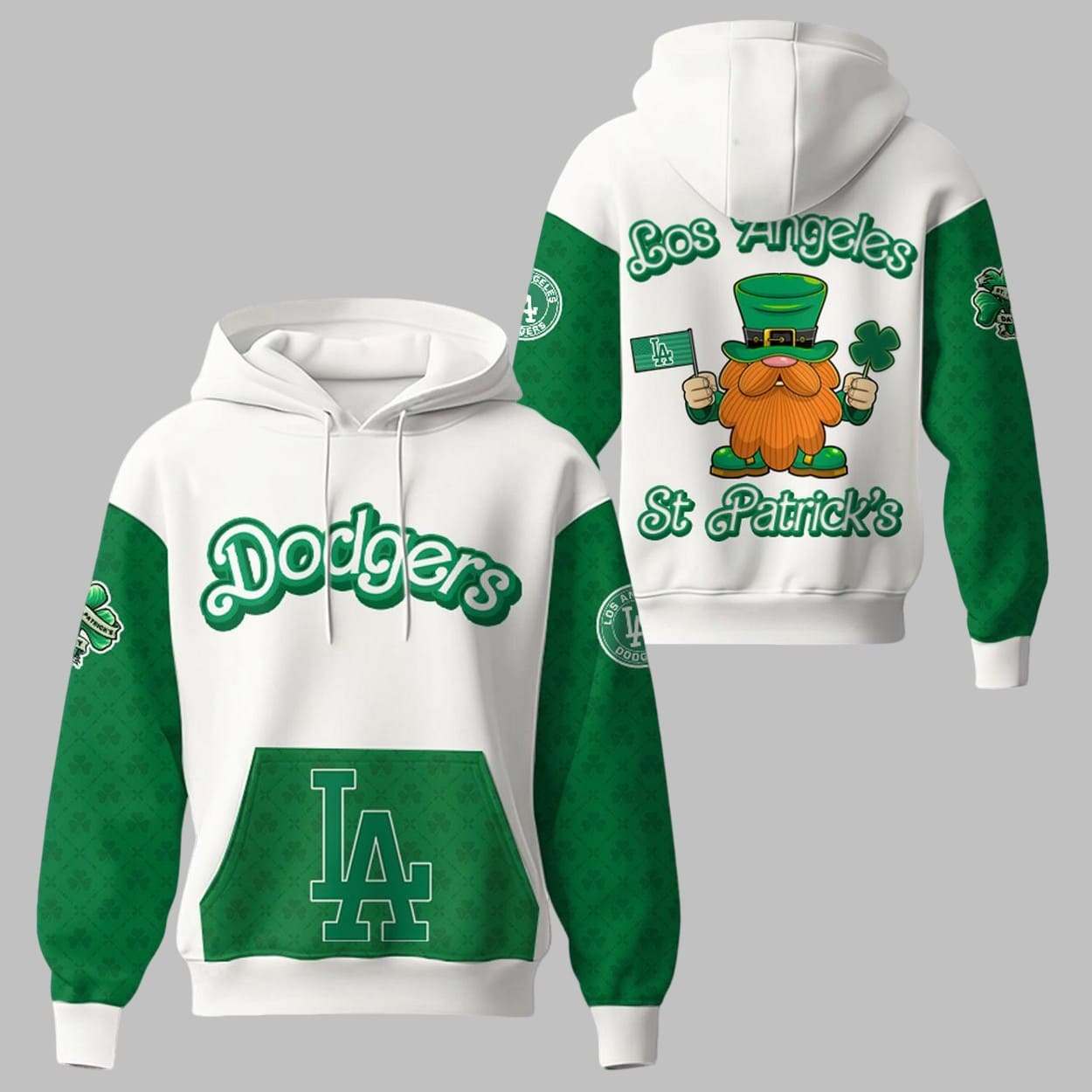 Dodgers x St Patrick's Day Special Edition Hoodie 2025 Dodgers x St Patrick's Day Special Edition Hoodie 2025