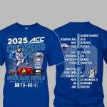 Duke 2025 ACC Champions Blue Devils 73-62 Cardinals Shirt