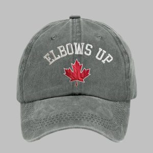 Elbows Up Canada Printed Baseball Cap