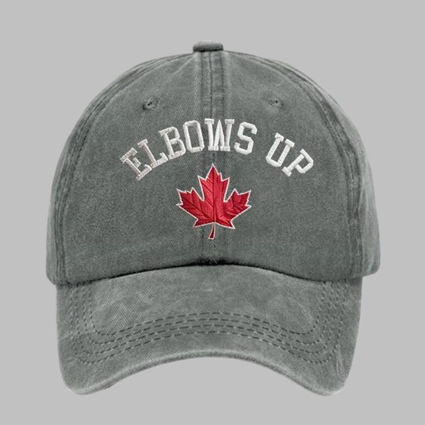 Elbows Up Canada Printed Baseball Cap