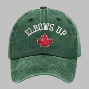 Elbows Up Canada Printed Baseball Cap