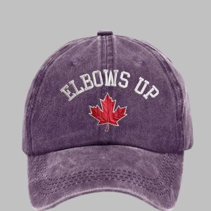 Elbows Up Canada Printed Baseball Cap