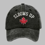 Elbows Up Canada Printed Baseball Cap