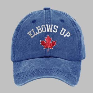 Elbows Up Canada Printed Baseball Cap