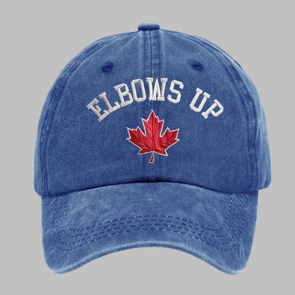 Elbows Up Canada Printed Baseball Cap