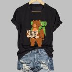 Foxtrot Delta Tango Print V-neck T-shirt
