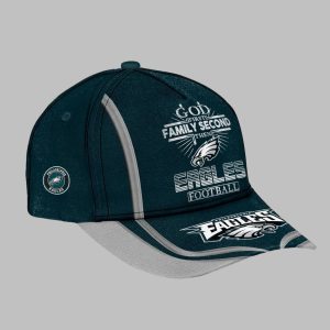 God First Family Second Then Eagles Football Classic Cap