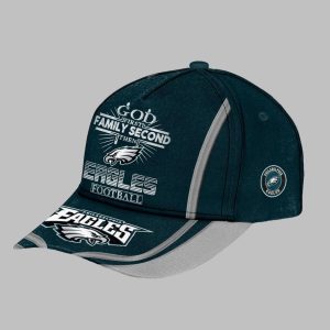 God First Family Second Then Eagles Football Classic Cap