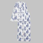 Gulf Of Mexico Social Club Satin Pajama Set