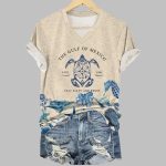 Gulf Of Mexico ESTD 1550 Stay Salty And Resist 3D Print V-Neck T-Shirt