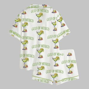 Gulf Of Mexico Golfo de México 1550 Satin Pajama Set