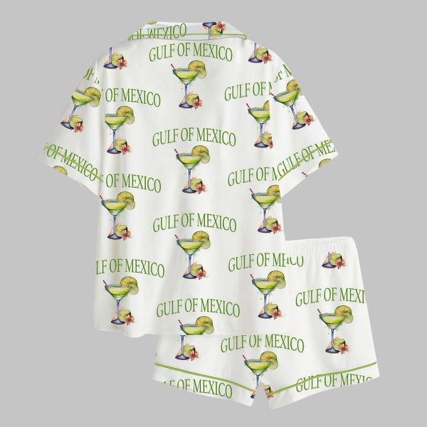 Gulf Of Mexico Golfo de México 1550 Satin Pajama Set