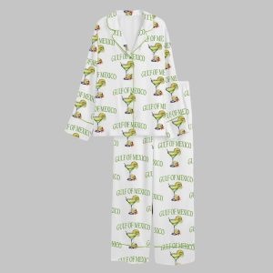 Gulf Of Mexico Golfo de México 1550 Satin Pajama Set