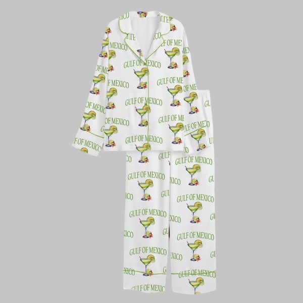 Gulf Of Mexico Golfo de México 1550 Satin Pajama Set
