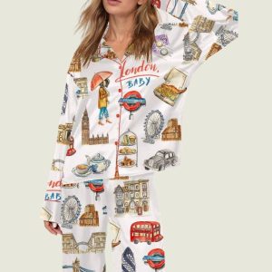 It's London Baby Satin Pajama Set