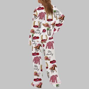 Kentucky Derby Party Satin Pajama Set