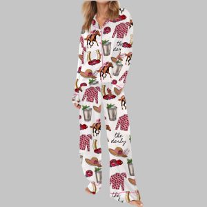 Kentucky Derby Party Satin Pajama Set