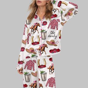 Kentucky Derby Party Satin Pajama Set