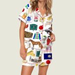 Kentucky Travel Satin Pajama Set