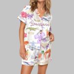 Louisiana Preppy Girl Satin Pajama Set