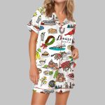 Louisville Kentucky City Satin Pajama Set