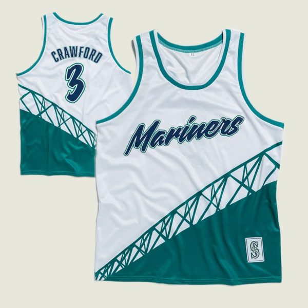 Mariners J P Crawford Basketball Jersey 2025