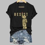 Protect Our National Parks Bear Resist Print V-Neck T-Shirt