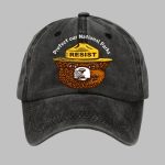 Protect Our National Parks Bear Print Baseball Cap