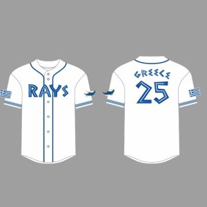 Rays Greek Heritage Day Jersey 2025 Giveaways