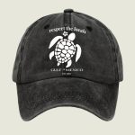 Respect The Locals Gulf Of Mexico Print Baseball Cap