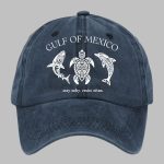 Retro Gulf Of Mexico Stay Salty Resist Often Printed Baseball Cap
