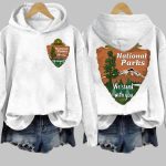 Retro National Parks Strong We Stand With You Print Hoodie