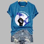 Retro Stand Up For Science Print T-Shirt