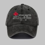 Retro True North Strong And Free Canada Printed Baseball Cap